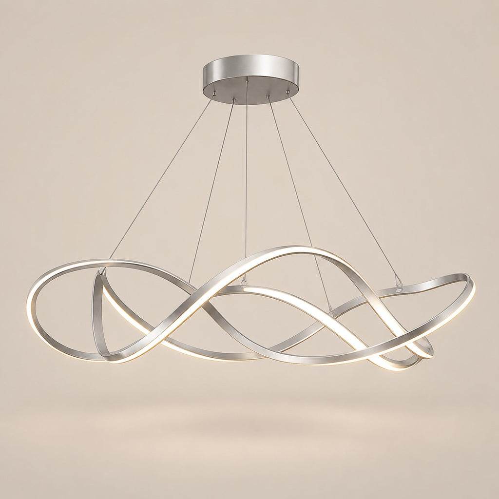 Lustre Moderne Ruban Argent - packshot