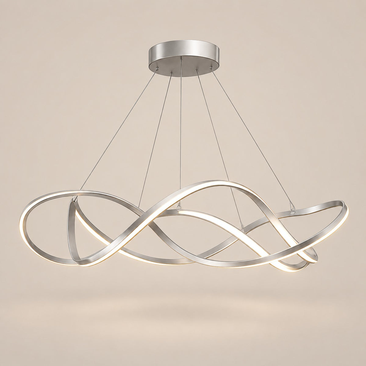 Lustre Moderne Ruban Argent - packshot