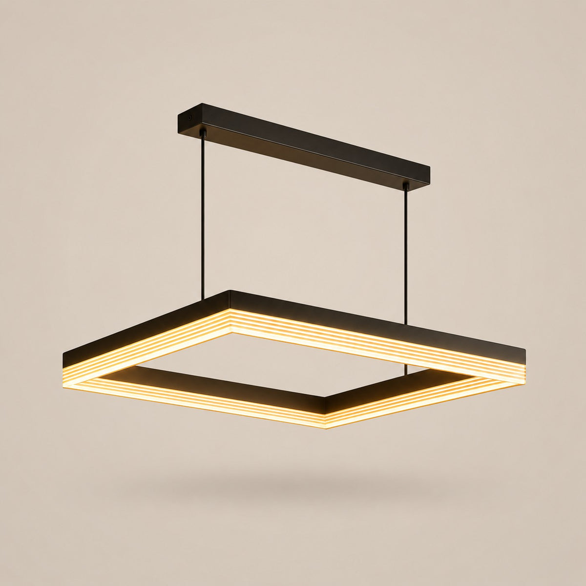 Lustre Moderne Carré Dorée - packshot