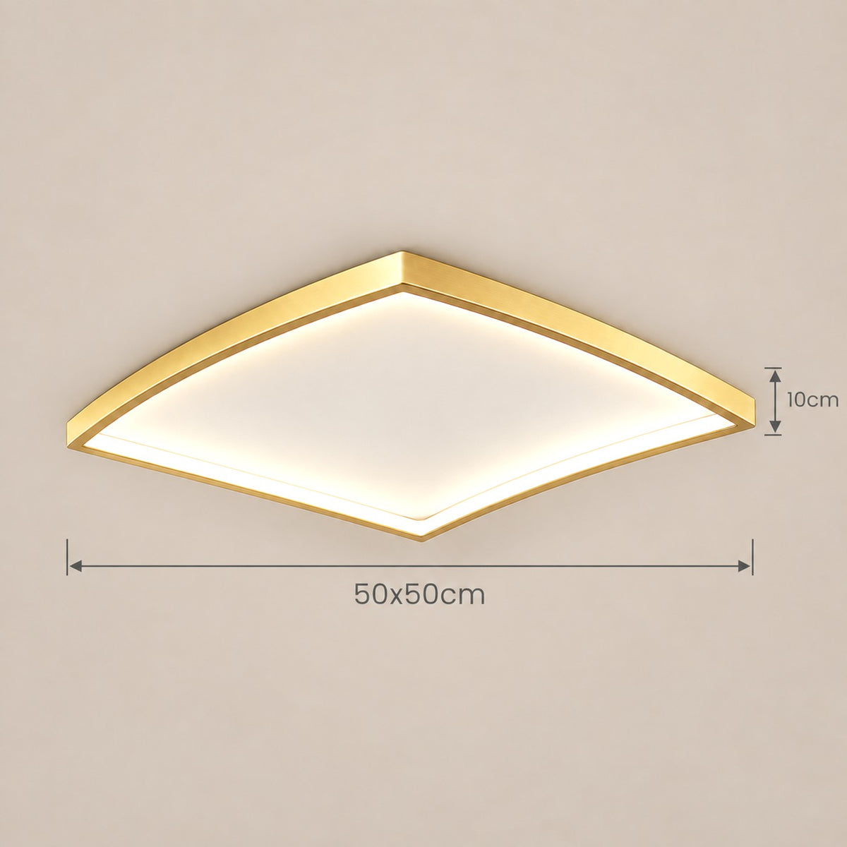 Lustre Salon Carré Dorée - dimensions