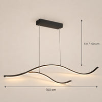 Lustre Salon Ruban Noir - dimensions