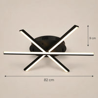 Lustre Salon Etoile Noir - dimensions