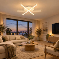 Lustre Salon Etoile Blanc - ambiance