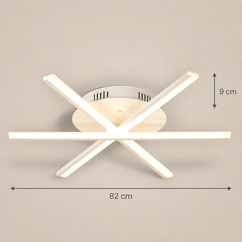 Lustre Salon Etoile Blanc - dimensions