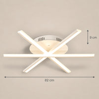 Lustre Salon Etoile Blanc - dimensions