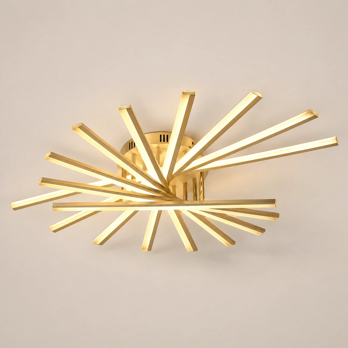 Grand Lustre Salon Etoile Dorée - packshot