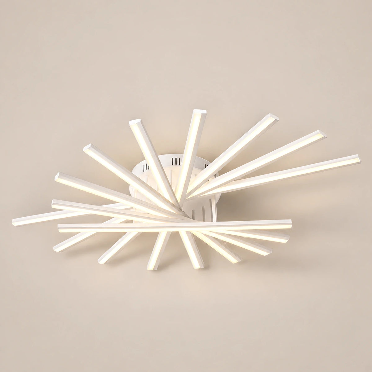 Grand Lustre Salon Etoile Blanc - packshot