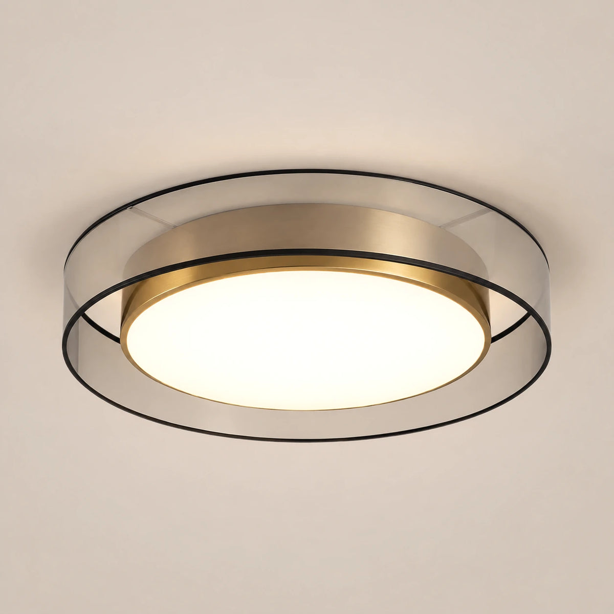 Lustre Chambre Rond Doré - packshot