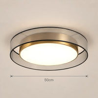 Lustre Chambre Rond Doré - dimensions