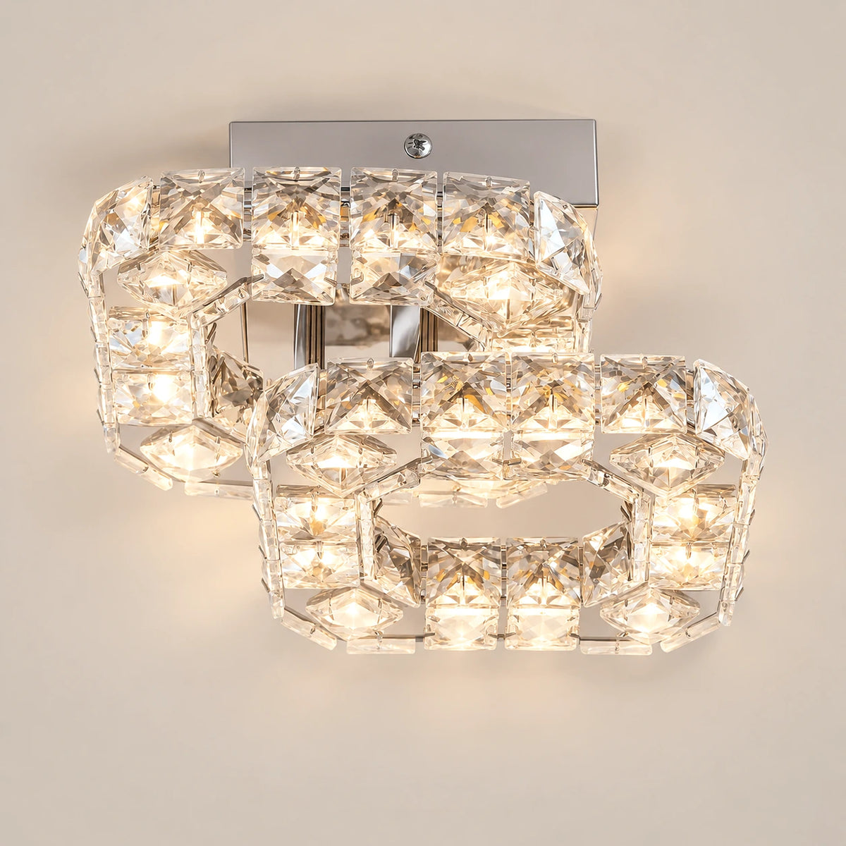 Lustre Chambre Argent Cristal - packshot