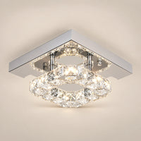 Lustre Chambre Double Carré Cristal - packshot