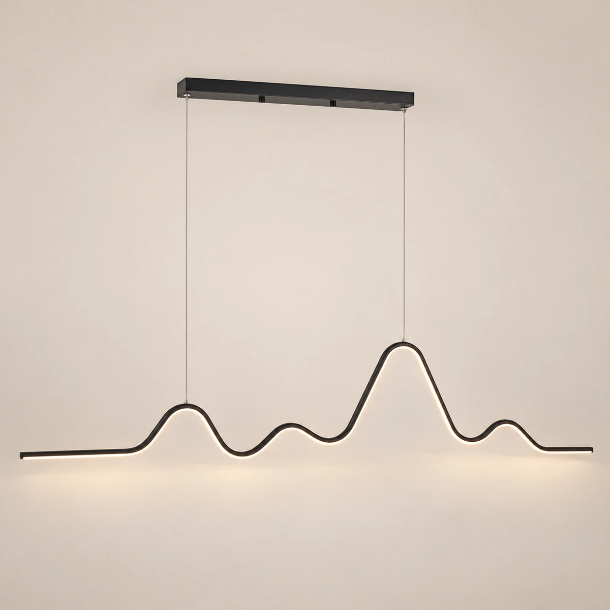 Lustre Chambre Ondulée Noir - packshot
