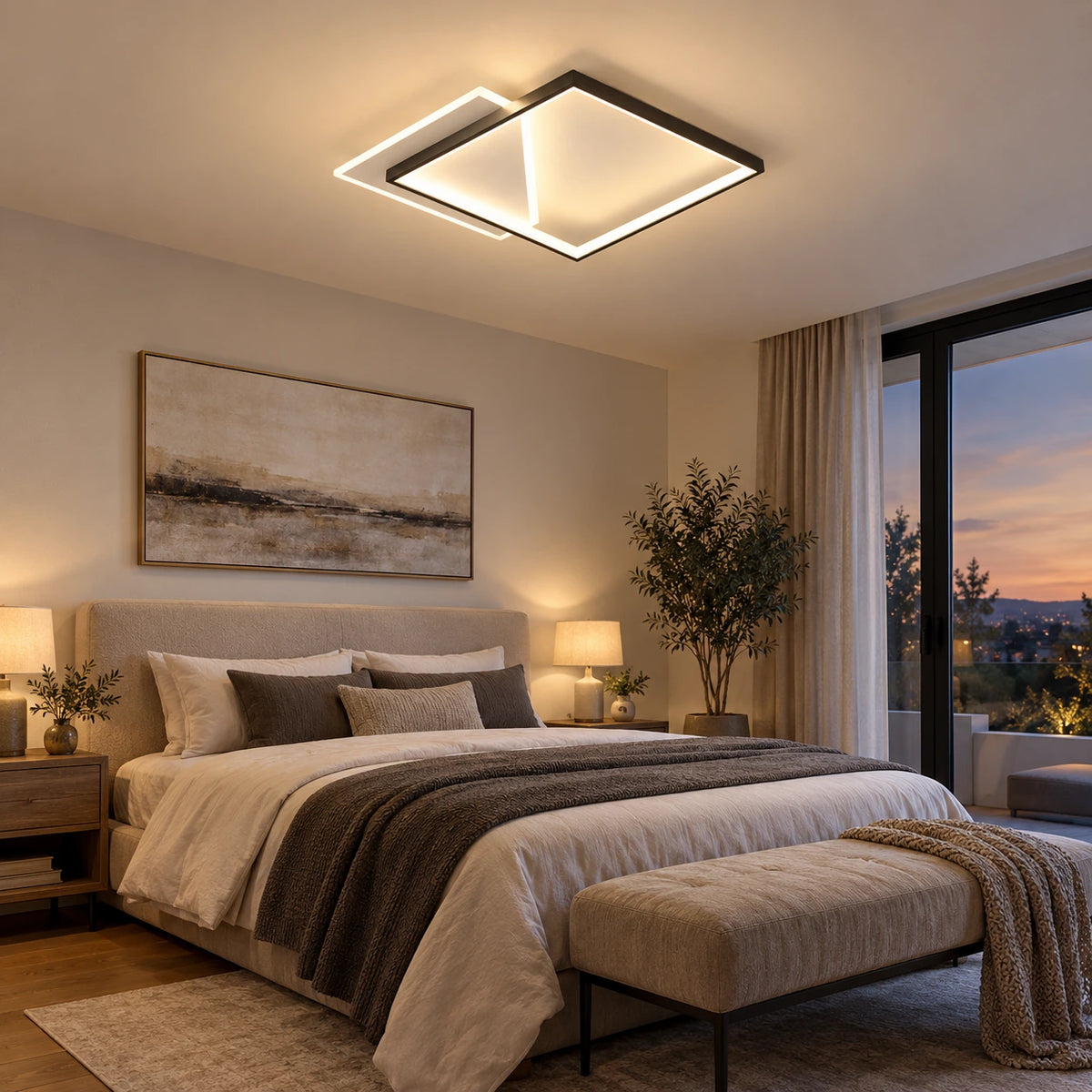 Lustre Chambre Cadre - ambiance