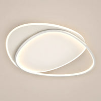Lustre Chambre Moderne Boucle Blanc - packshot