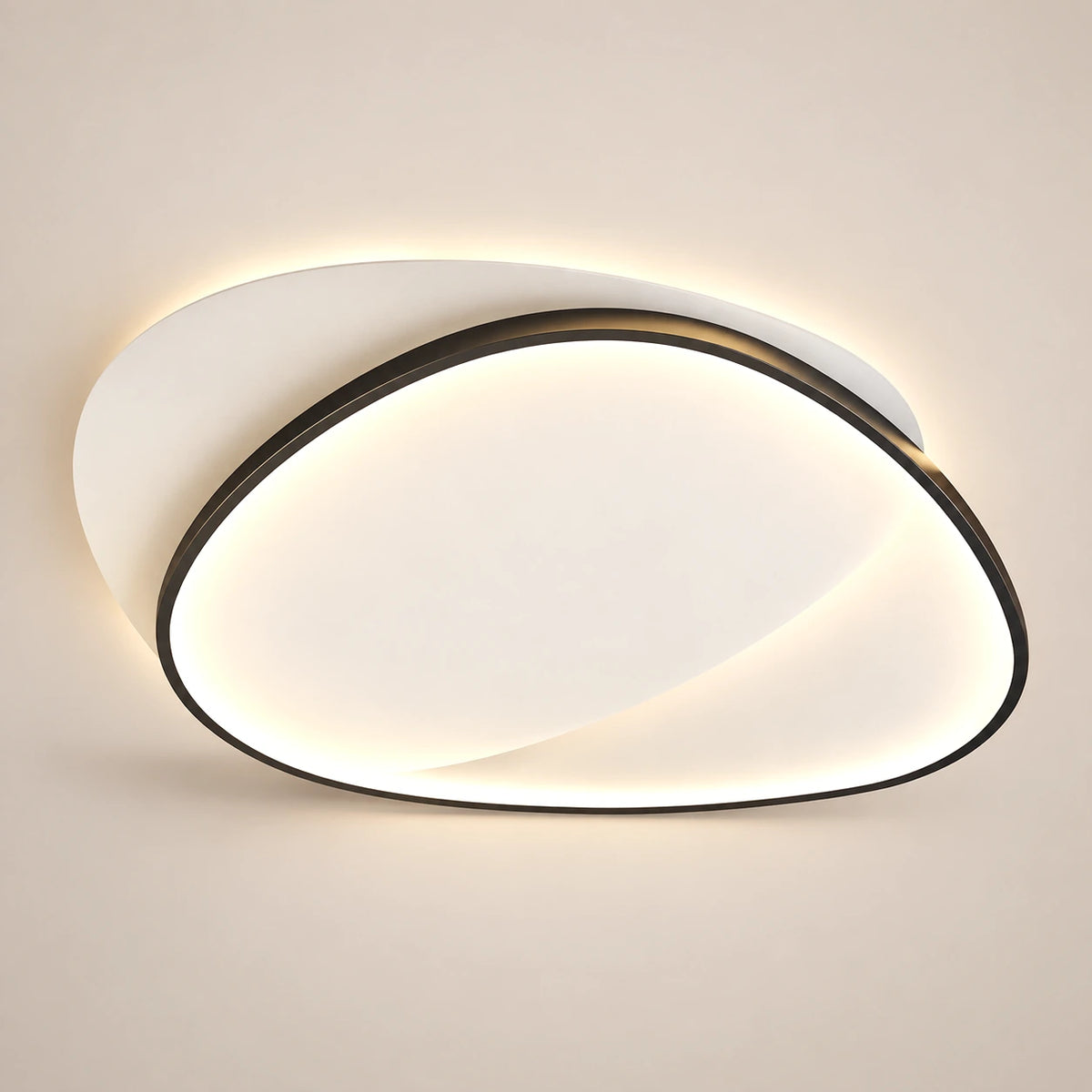 Lustre Chambre Moderne Boucle Noir - packshot