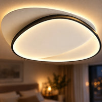 Lustre Chambre Moderne Boucle Noir - zoom