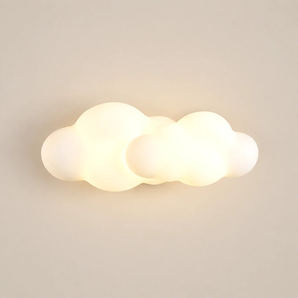 Lustre Enfant Double Nuage Blanc - packshot