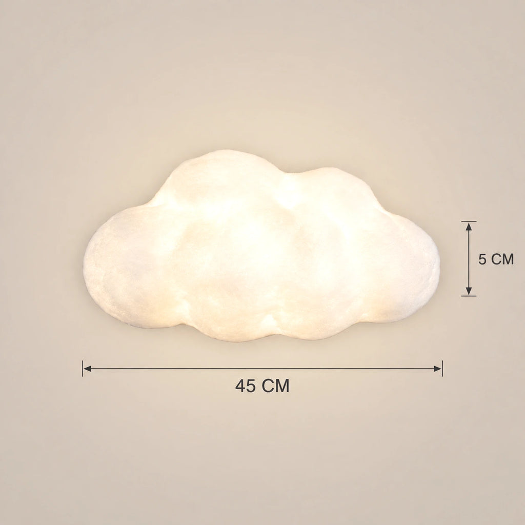 Lustre Enfant Grand Nuage Blanc - dimensions