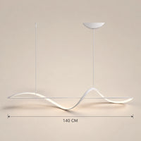 Lustre Salon Vague Blanc - dimensions