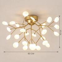 Lustre Salon Branche Dorée - dimensions