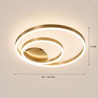 Lustre Chambre Anneaux - dimensions