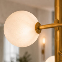 Lustre Salle de bain Boule Blanc - detail