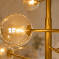 Lustre Salle de bain Boule Doree - detail