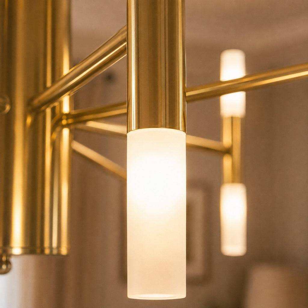 Lustre Chambre Branche Doree - detail