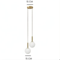 Lustre Chambre 2 Suspendu Dorée Dorée