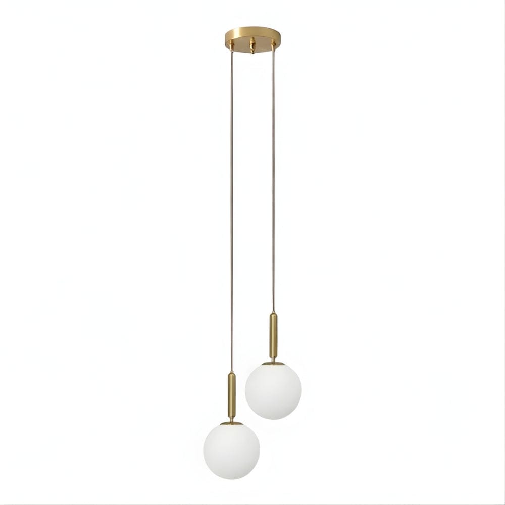 Lustre Chambre 2 Suspendu Dorée Dorée