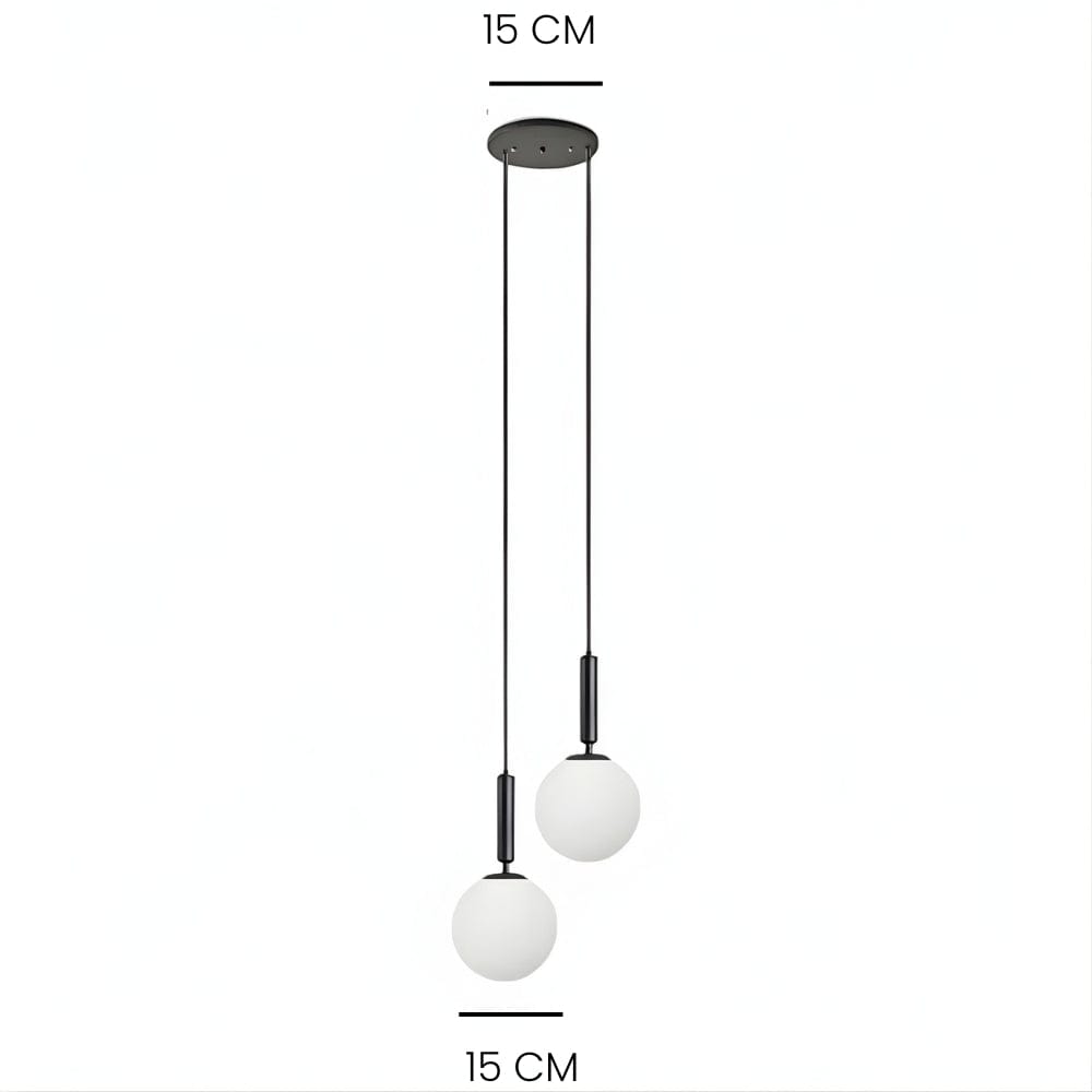 Lustre Chambre 2 Suspendu Noir Noir
