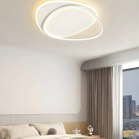 Lustre Chambre Moderne Boucle Blanc Blanc