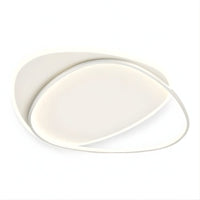 Lustre Chambre Moderne Boucle Blanc Blanc