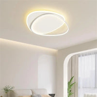 Lustre Chambre Moderne Boucle Blanc Blanc
