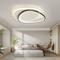 Lustre Chambre Moderne Boucle Noir Noir