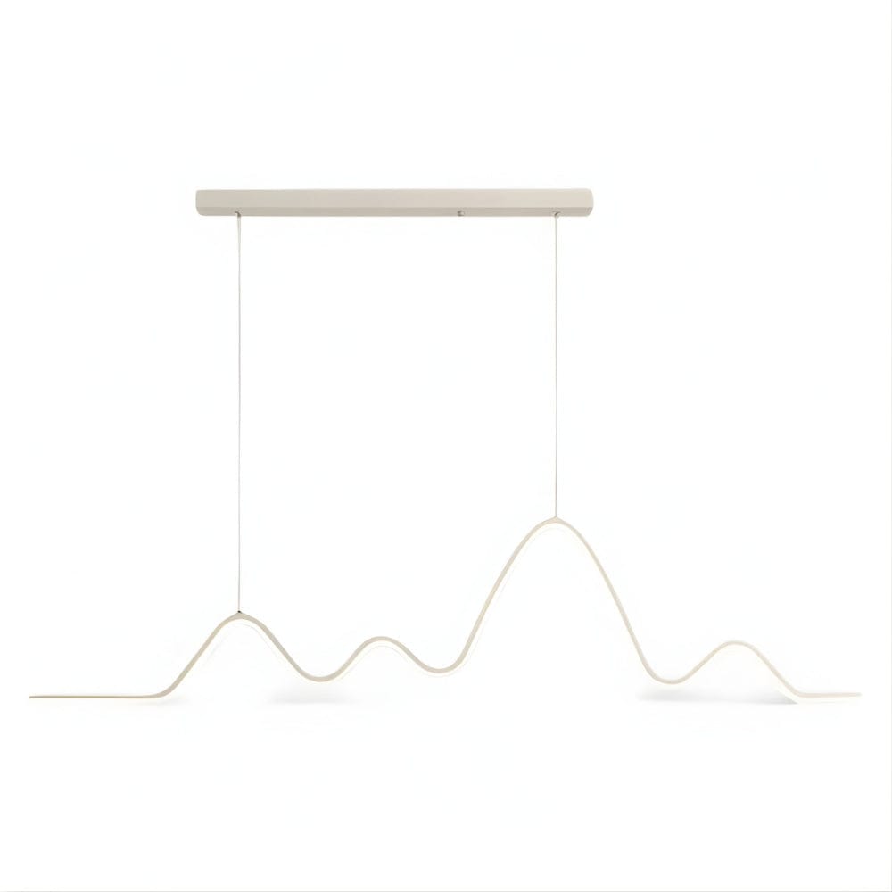 Lustre Chambre Ondulee Blanc Blanc