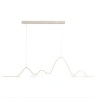 Lustre Chambre Ondulee Blanc Blanc