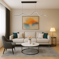 Lustre Chambre Ondulee Noir Noir