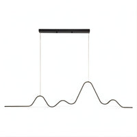 Lustre Chambre Ondulee Noir Noir