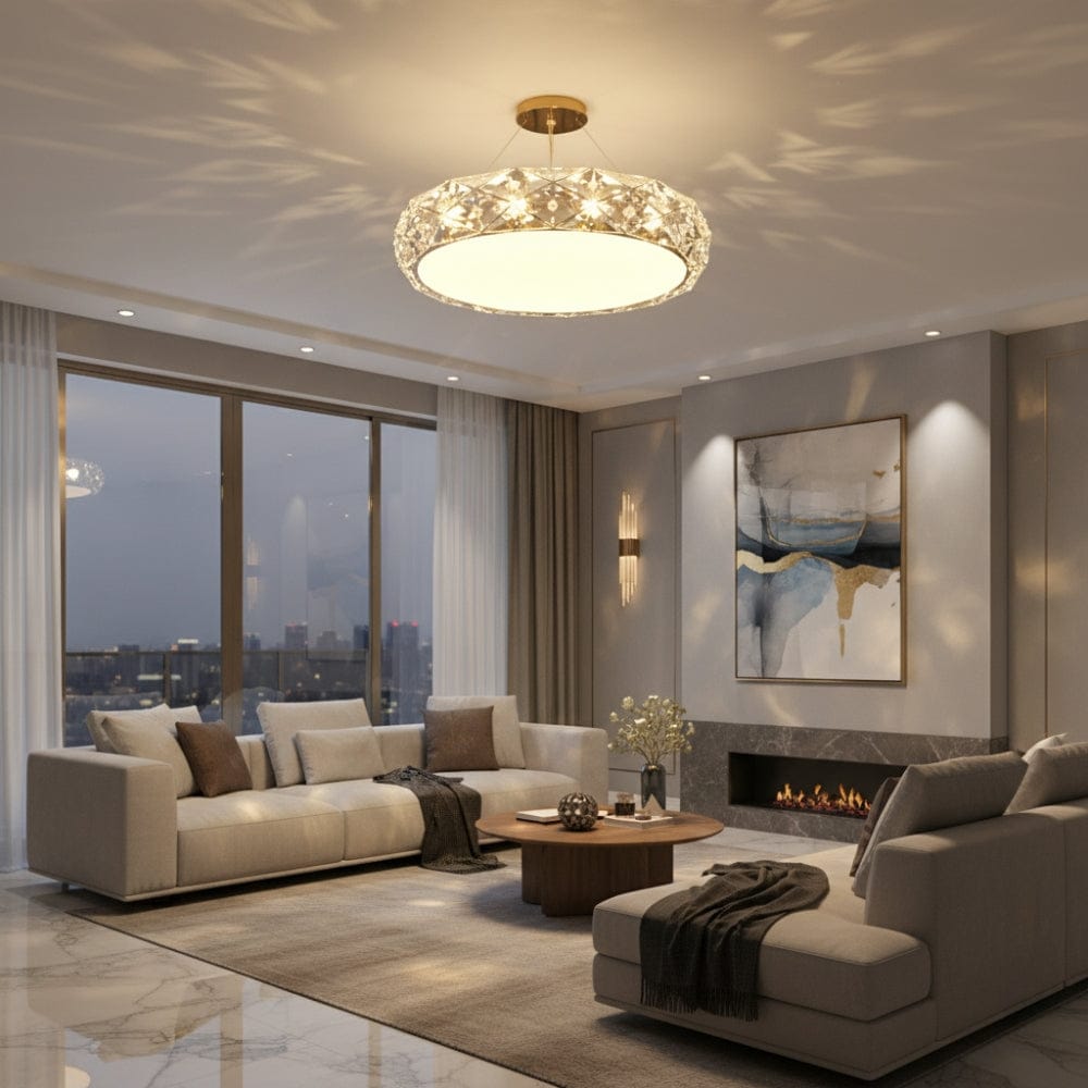 Lustre Chambre Rond Blanc