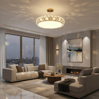 Lustre Chambre Rond Blanc