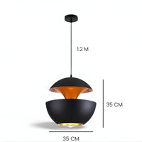 Lustre Chambre Sphère Noir Noir