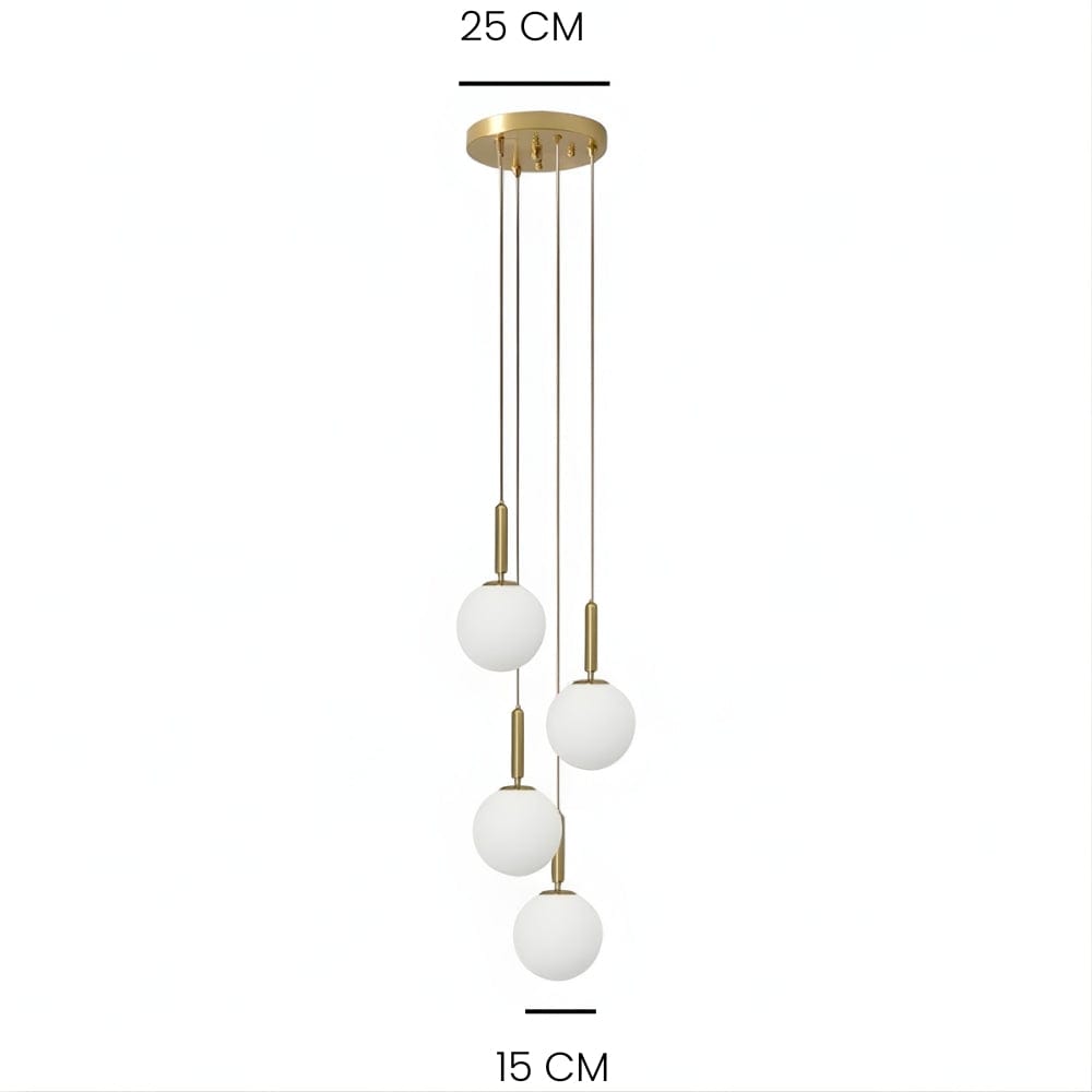 Lustre Chambre Suspendu Doree Dorée