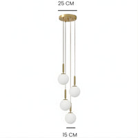 Lustre Chambre Suspendu Doree Dorée