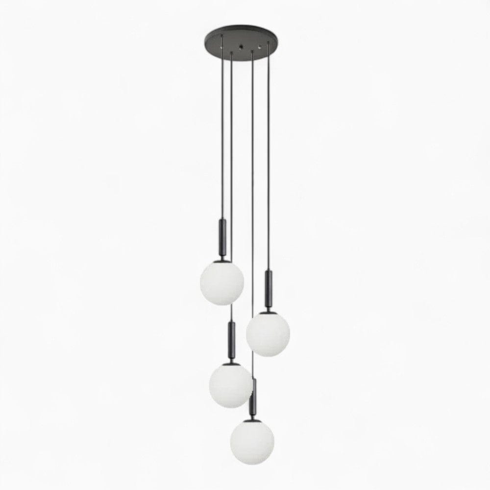 Lustre Chambre Suspendu Noir Noir / Warm White