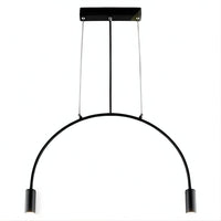 Lustre Cuisine 2 Arc Noir Noir