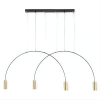 Lustre Cuisine 4 Arc Doree Dorée