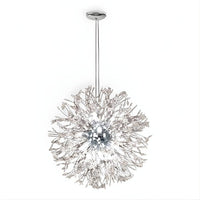 Lustre de Salon aves Boules de Cristal Argent