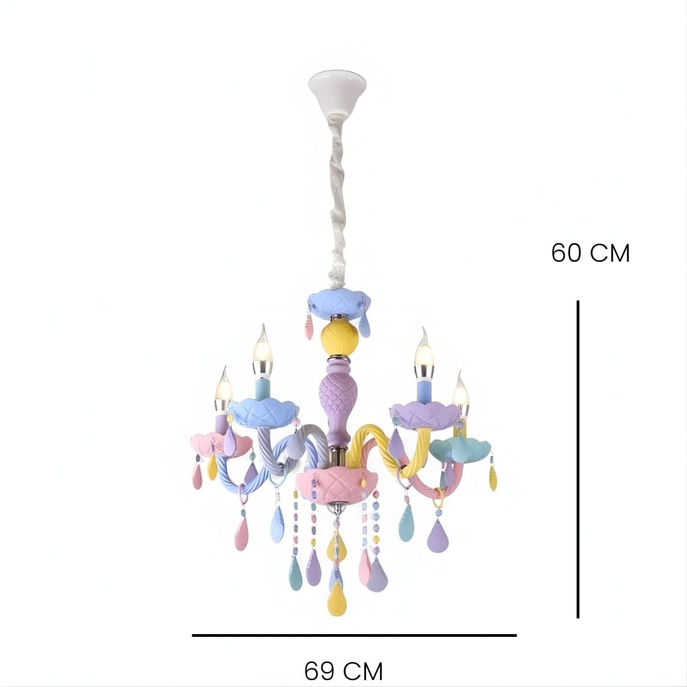 Lustre Enfant Chandelier Violet