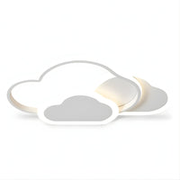 Lustre Enfant Double Nuage Blanc Blanc